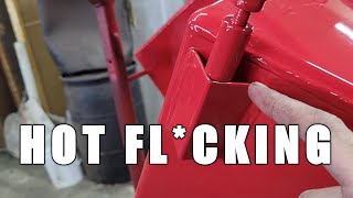 How to powder coat - How to hot flock.