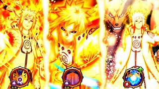 Minato Kurama Mode All Ultimates Showcase Solo Gameplay - Naruto x Boruto Ninja Voltage