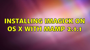 Installing imagick on OS X with MAMP 2.1.1