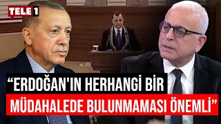 Merdan Yanardağ AYM Başkanı Zühtü Arslan'ın Erdoğan'a bakarak yaptığı açıklamayı