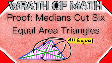 Proof: Medians Cut a Triangle into Six Equal Area Triangles | Geometry, Medians, Proofs