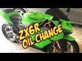 DIY Ninja ZX6R 636 oil change - Quick and easy.