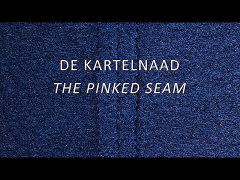 Het naaien van een kartelnaad / Sewing a pinked seam