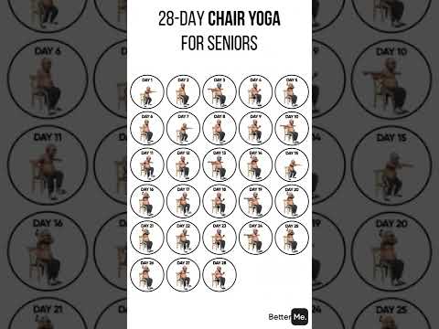 28 Day Chair Yoga For Seniors #shorts #exercise #reducebellyfat #bellyfatloss #yoga