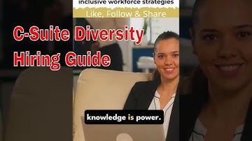 Strategies for Hiring for Diversity: A C-Suite Guide to Inclusive Workforce Strategies #shorts