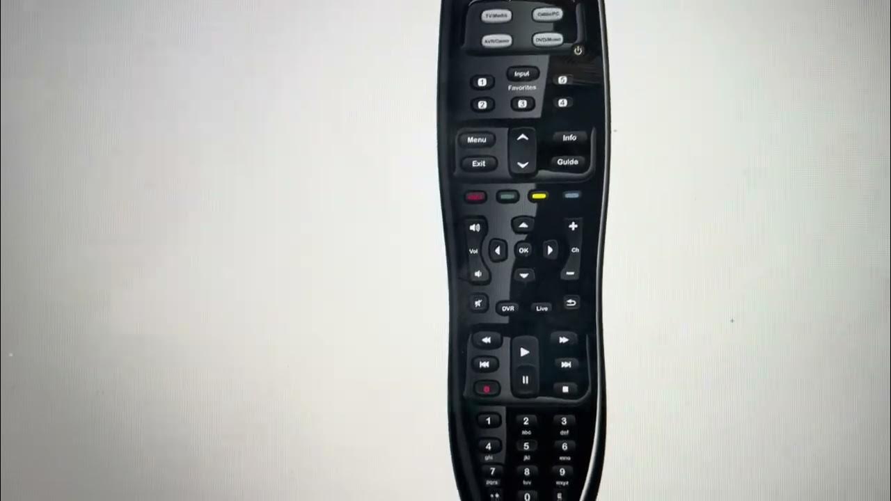 Hard Reset Logitech Harmony 350 Remote Control YouTube
