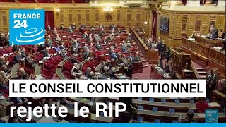 Le RIP rejeté par les sages : les critères non remplis selon le Conseil Constitutionnel