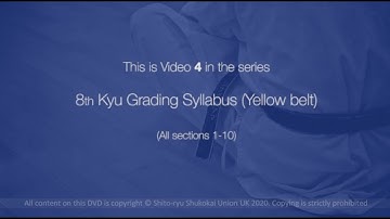 Grading Syllabus 8th Kyu v2