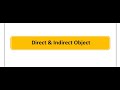 في اللغة الانجليزية Direct And Indirect Object شرح قاعدة 