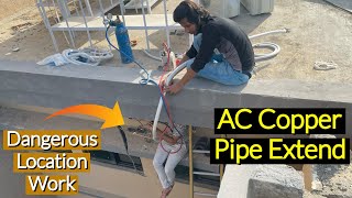AC Copper Pipe Extend Dangerous Working by Fully4world 2,202 views 11 days ago 3 minutes, 55 seconds