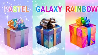 "Choose Your Gift! 🎁💝 | Pastel, Galaxy, or Rainbow 🤍💙💚| How Lucky Are You? 😱"
