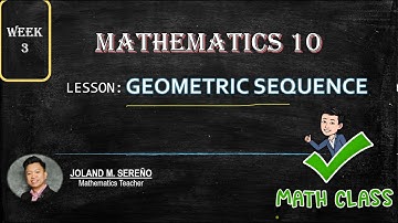 Geometric Sequence - Math Tutorial (Tagalog)