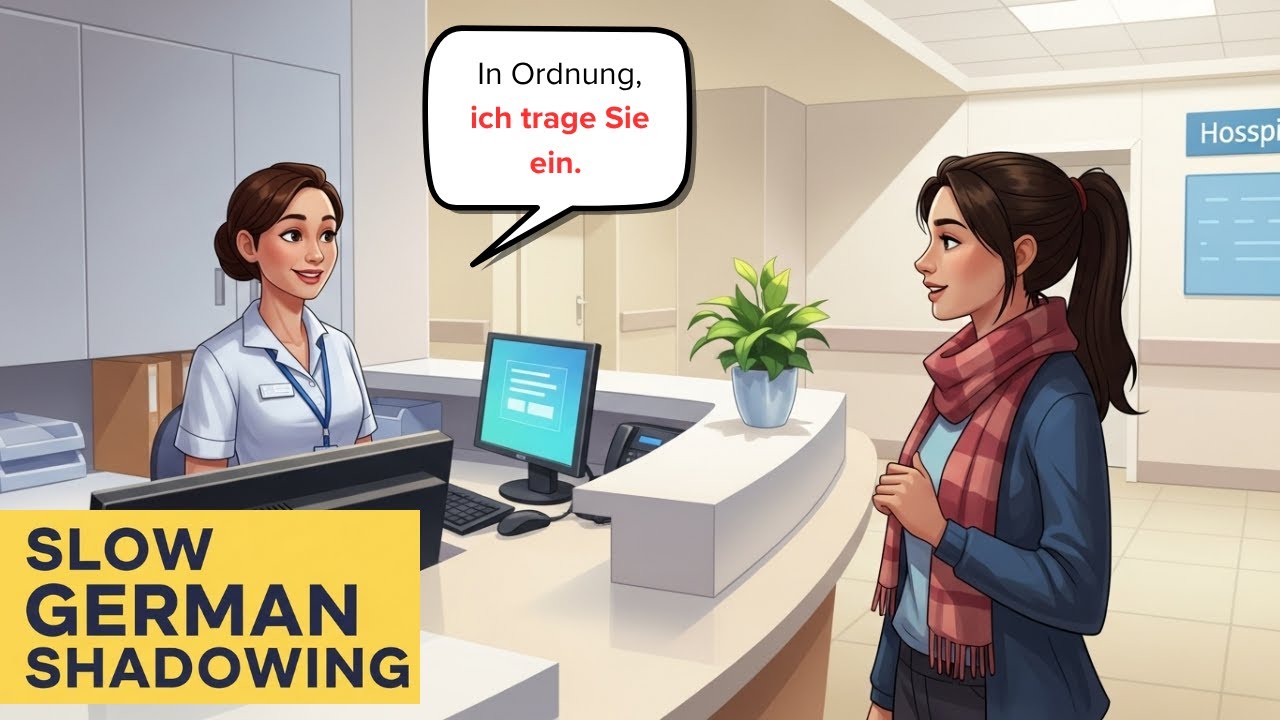 Learn German – How to Make Appointments | Slow German + German Speaking Practice | Shadowing German