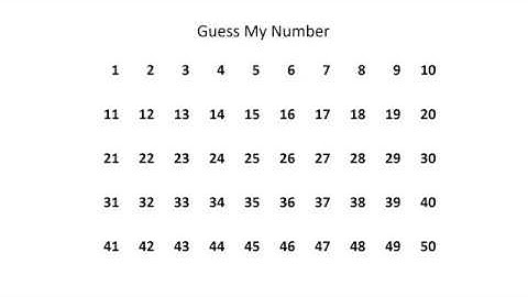 Math - Guess My Number