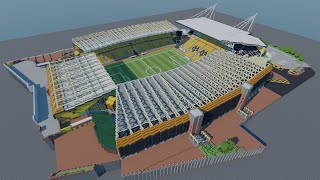 Minecraft TIMELAPSE - Realistic Stadium - Wolves (Molineux) [official]
