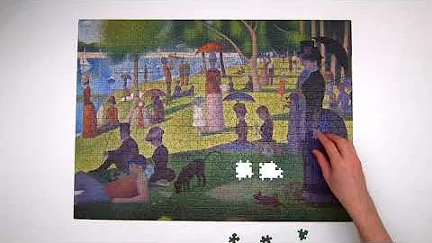 Sunday on La Grande Jatte - Jigsaw Puzzle Time Lapse - 1,000 Pieces