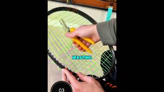 Why Do Tennis Pros Cut Their Racket Strings Before a Match⁉️😱
