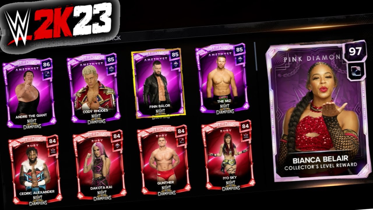 Pink Diamond Bianca Belair , New Live Event & More !!! WWE 2K23 My Faction