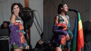 Dua Lipa Performs "New Rules" and "I Can Be" With Fans