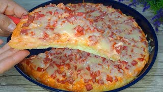 Домашняя ПИЦЦА.Рецепт пиццы в духовке.Тесто для пиццы!