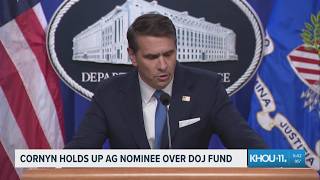 Sen. Cornyn says he's not ready to back Trump's AG pick Todd Blanche