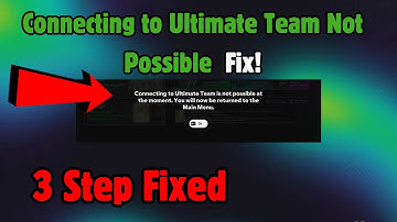 Connecting to Ultimate Team Not Possible in EA Sports FC 26 Fix