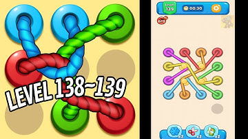 🏅 TANGLED LINE 3D: Knot Twisted 🤪 Level 138~139 🧩 Gameplay Walkthrough
