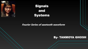 Fourier Series of sawtooth waveform