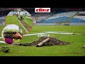 Así se despide de la GRAMA vieja el ESTADIO Morazán para instalar engramillado de primer mundo