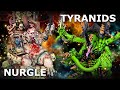 NURGLE DAEMONS VS TYRANIDS 2000 POINT WARHAMMER LIVE STREAM