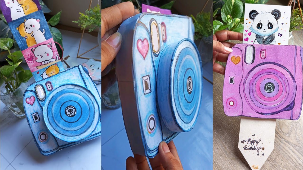 How to make a paper camera | Gift Ideas | DIY paper camera | Easy DIY ...