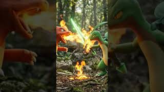 grovyle battling with charmeleon #pokemon#viral #viralshots
