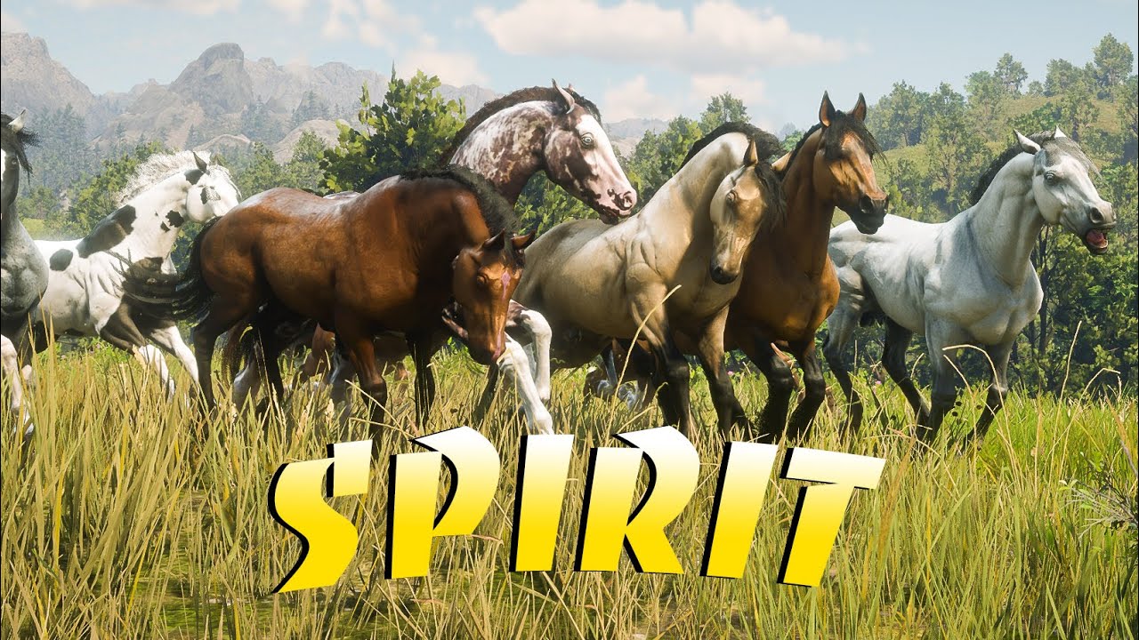 SPIRIT and HIS HERD seek adventure in Red Dead Redemption 2