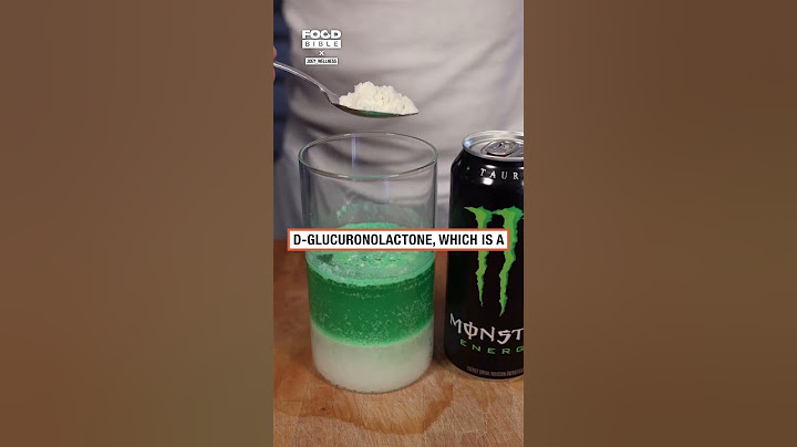 Everything that's inside a Monster Energy drink 🥤 🤯         🎥: joey_wellness