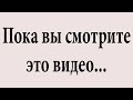 Пока вы смотрите это видео...