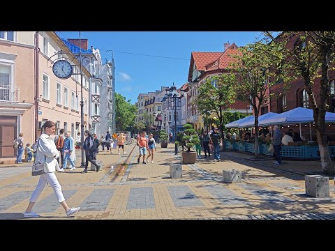 Видео: Зеленоградск. Курортный проспект и побережье Балтийского моря