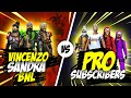 Vincenzo, Bnl, Sandra vs Pro Subscribers part-12 free fire - Nonstop Gaming