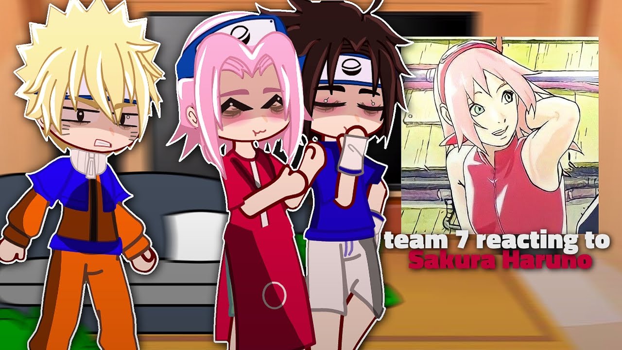 Seventh team react to sakura sad😢 ღ🌸🍜🍥, •gacha club-cute