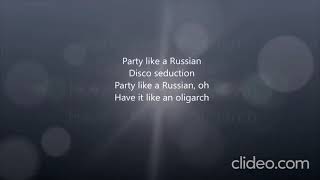 1 Hour of Party Like A Russian by Robbie Williams