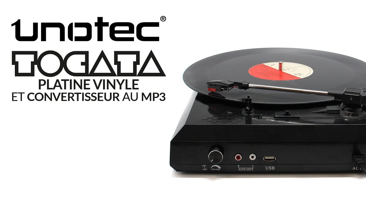 UNOTEC Tocata Convertisseur Platine Vinyle MP3