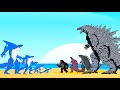 EVOLUTION of SHARKZILLA vs EVOLUTION of GODZILLA : Monsters Ranked From Weakest To Strongest