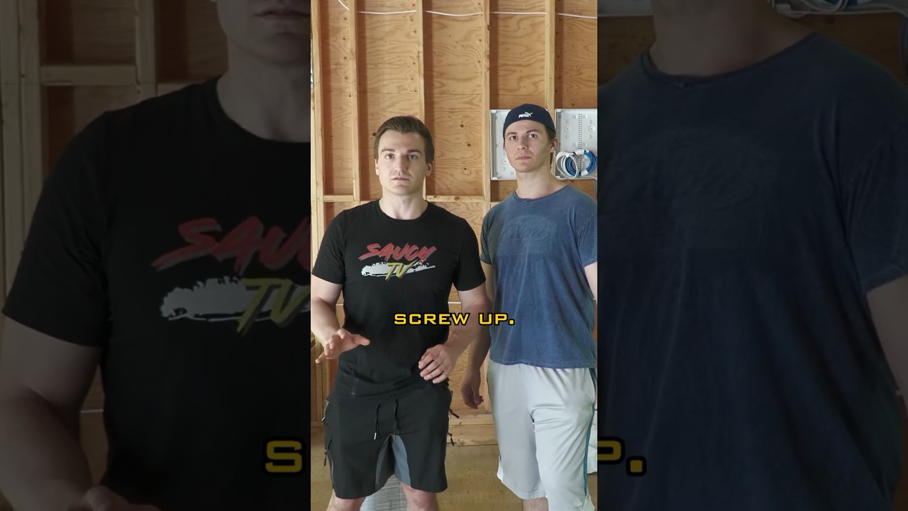 Dad Working Construction With Hopeless Gen-Z Sons