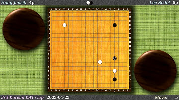Hong Jansik (white) vs Lee Sedol (black) Lee