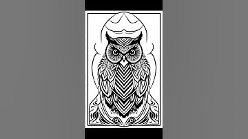 Horned Owl in PROcreate