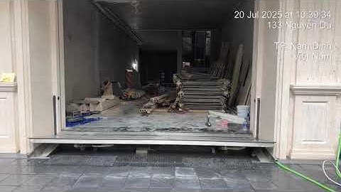 Test thử Cửa chống ngập tự động Shoji tại Nam Định