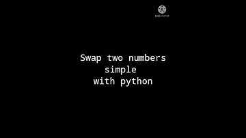 swap two numbers in python program #python #shorts