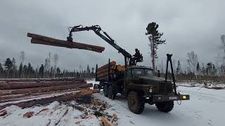 на урале лесовозе зачищаем лесосеки