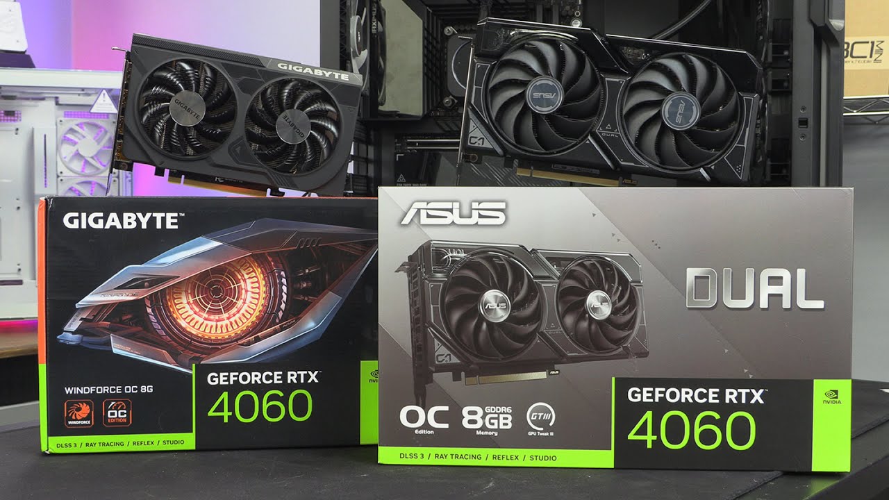 Asus Dual and Gigabyte Windforce MSRP RTX 4060 Review 