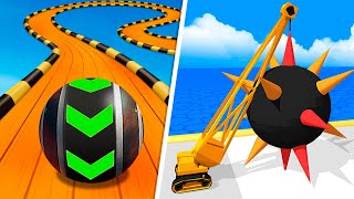 Sky Rolling Balls vs WreckBall Run - Spike Balls Race screenshot 3
