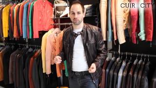 Blouson Cuir Orginal Et Tendance Redskins Marron Mike Holister Brown